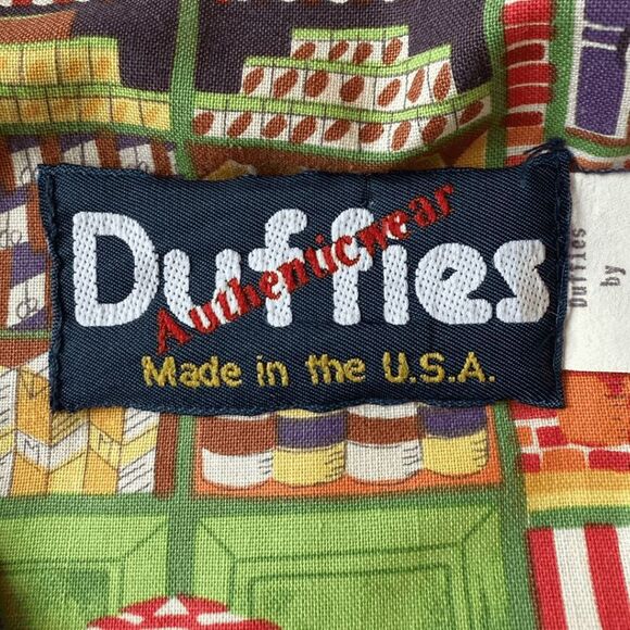 Duffies by C.P. Duffy Men's Cotton Short Sleeve Button Up Shirt Multicolor Small - Picture 3 of 5